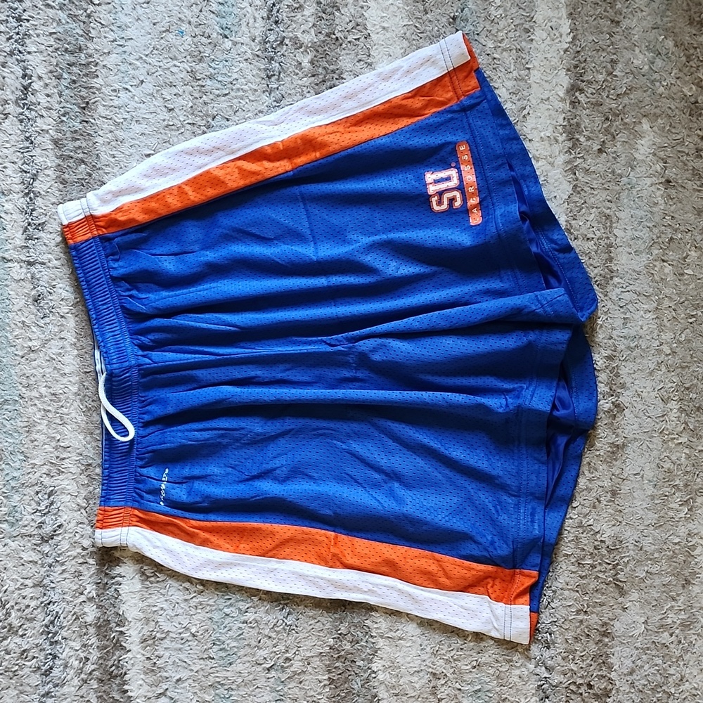 Brine Syracuse University Blue Orange White Lacrosse Shorts - Size Men's XL